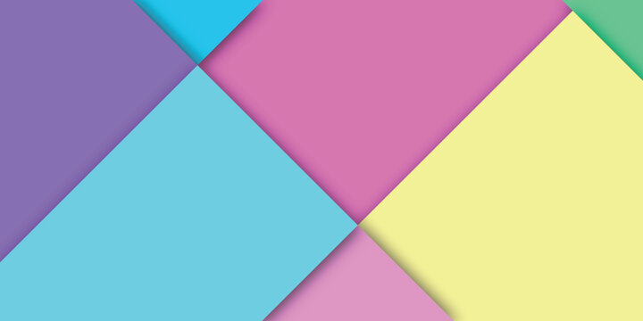Vibrant Abstract Material Design Geometric Background Pattern