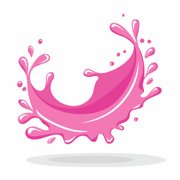 Pink Liquid Splash