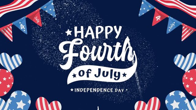 4th of july text celebrates independence day, perfect for patriotic designs, social media posts, event promotions, and holiday marketing campaigns.