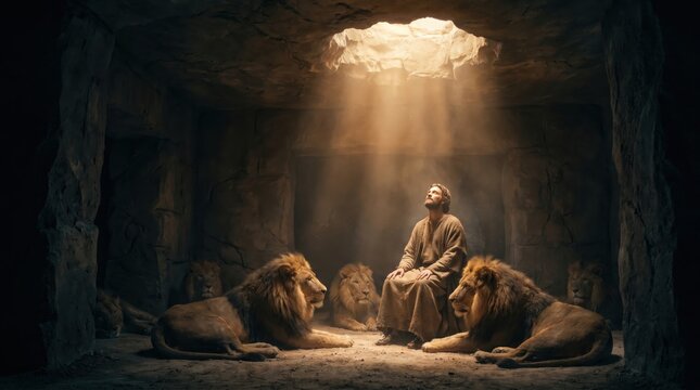 Daniel in the Lions Den - A Story of Faith and Divine Protection.