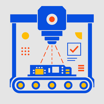 Automated Optical Inspection System on Electronics Production Line