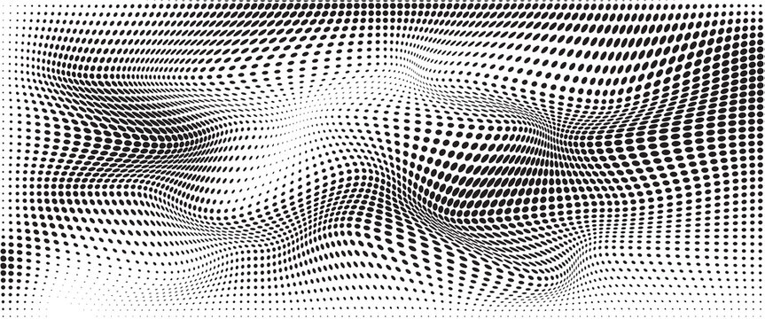 Dotted halftone gradient texture. Fading polka dot background. Repeated dots gradation pattern background. Black vanishing comic pop art overlay backdrop. eps 10