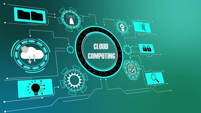 Cloud Computing Infrastructure Enabling Scalable Data Storage and Remote Digital Processing.