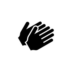 Obraz premium Clapping hand solid icon for applause gesture
