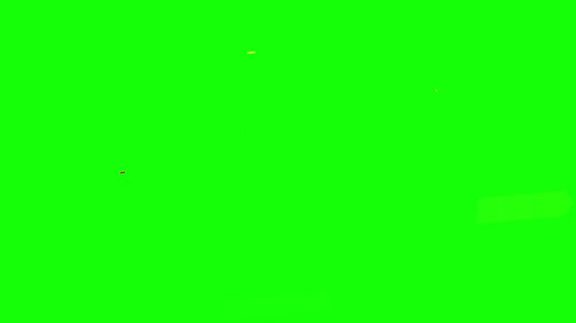 Clearance sale text banner animation with dynamic motion graphics for retail e-commerce marketing promotions on green screen footage