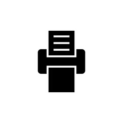 Fototapeta premium Print solid icon for document printing