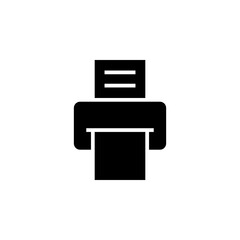Fototapeta premium Print solid icon for document printing
