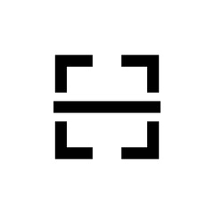 Obraz premium Scan solid icon for document scanning