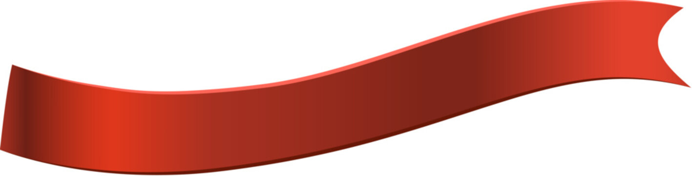 Ribbon shine in dark red metal luster