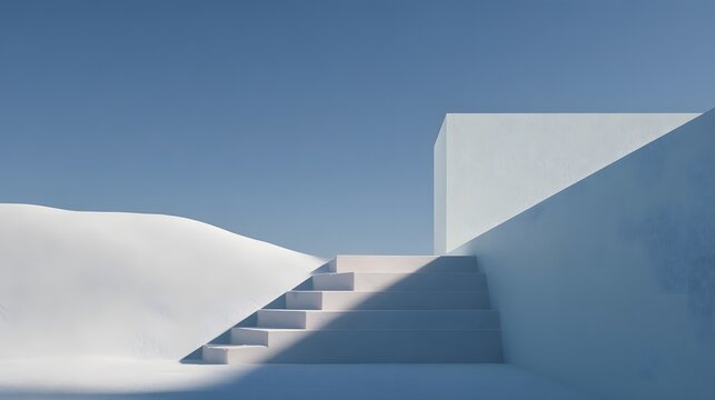 simplified natural scene reduced to core elements maintaining perfect stability as the main subject + minimal environment with clean surfaces + even daylight with soft shadows + centered composition u