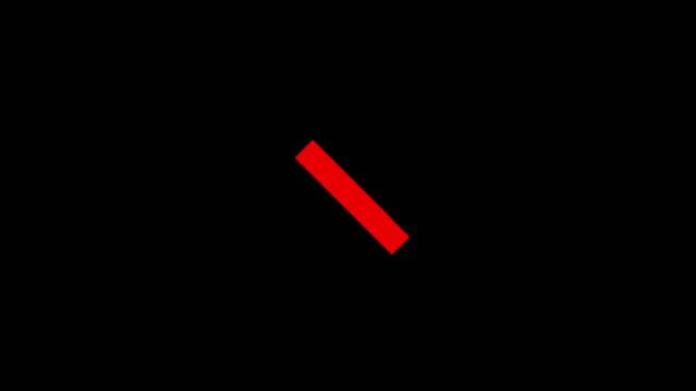 Abstract animation of red slanted lines on black background dynamic motion graphics clip