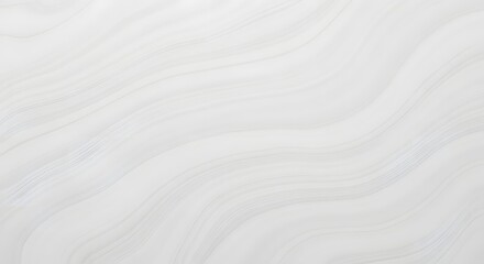 Fototapeta premium Minimalist white background with elegant flowing gray waves