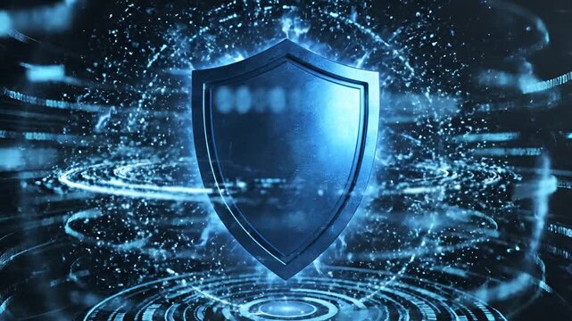 Digital Shield Protecting Data from Cyber Threats and Network Attacks.