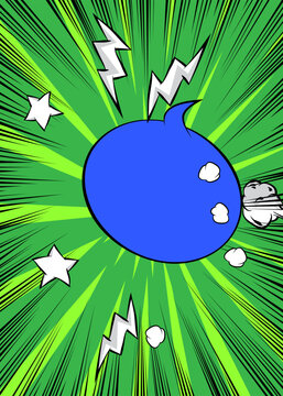 Cartoon background, comic book backdrop. Retro vector comics pop art design.