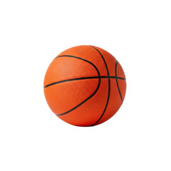 Fototapeta premium Professional studio shot of a classic orange basketball isolated on white background
