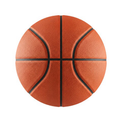Fototapeta premium Classic Orange Basketball Isolated on Plain White Background
