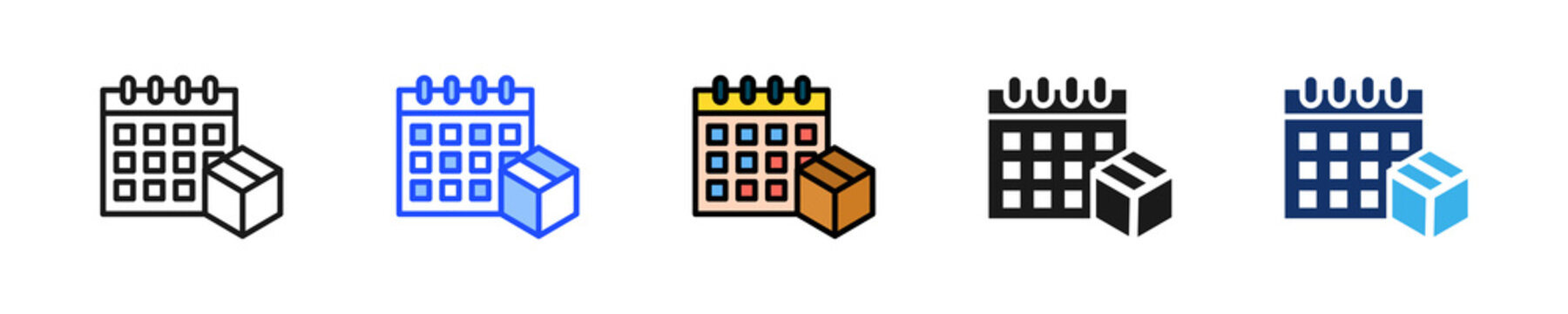 Release Plan Icon Collection With Multiple Styles