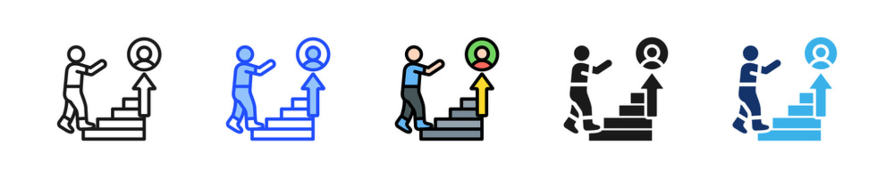 Talent Development Icon Collection With Multiple Styles