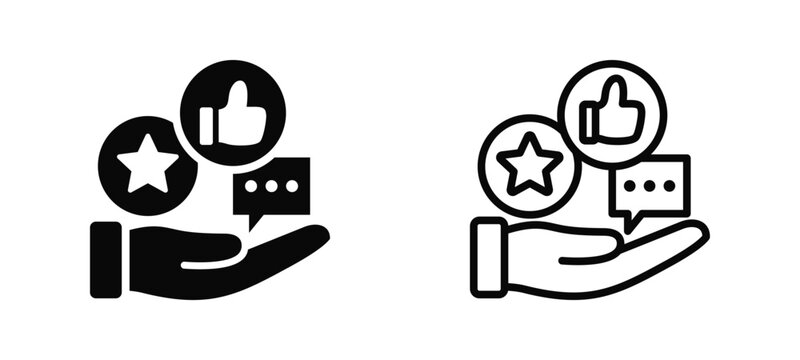 Social Platform Management Simple and clear vector icon multi style outline and glyph