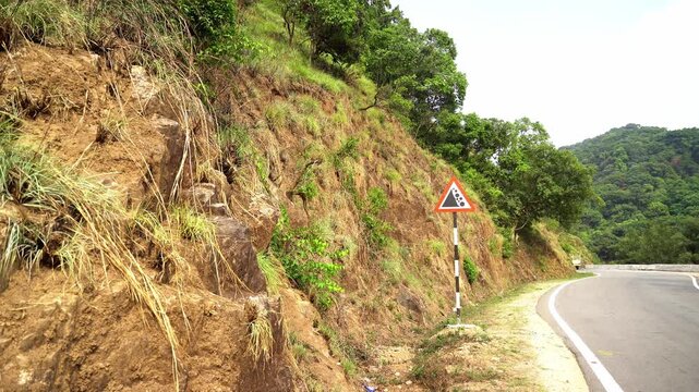 Warning Falling Rock Sign sign board