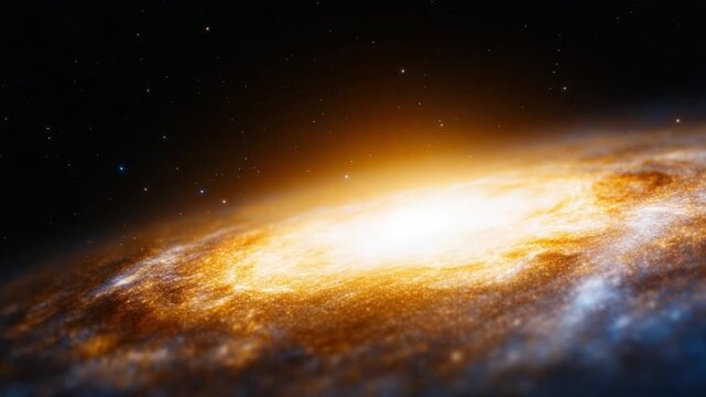 Celestial Symphony: A breathtaking depiction of a celestial galaxy, ablaze with swirling nebulas of light. Revealing the cosmos, capturing the vastness of the universe.