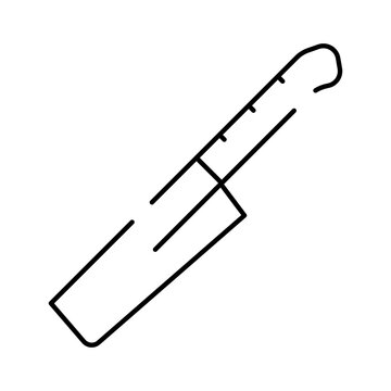 Butcher knife icon depicting a chef's meat cleaver tool, essential kitchenware for food preparation, cutting, and cooking in a restaurant or home setting