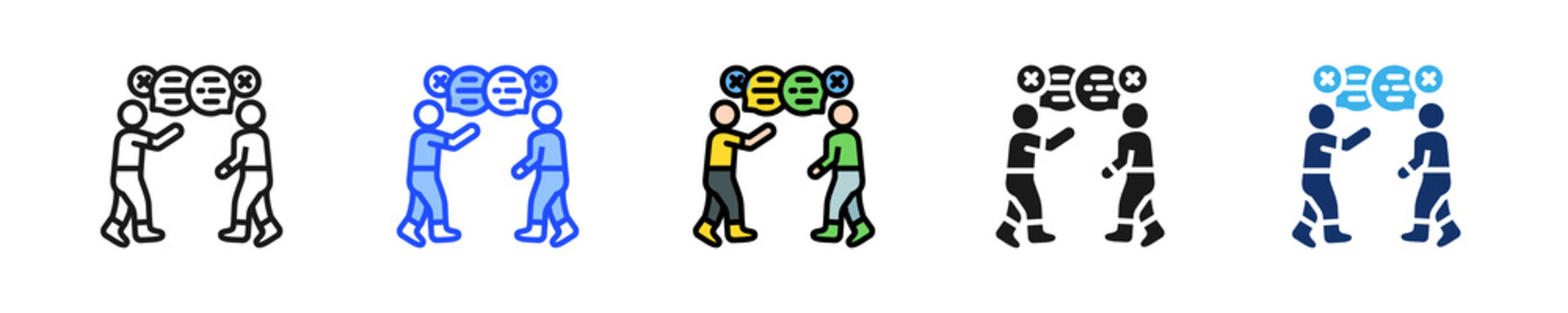 Office Politics Icon Collection With Multiple Styles