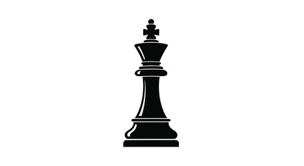 chess king silhouette on white background high quality professional detailed modern elegant stylish clean crisp vibrant colorful digital creative innovative © Niloy MotionArts 3D7