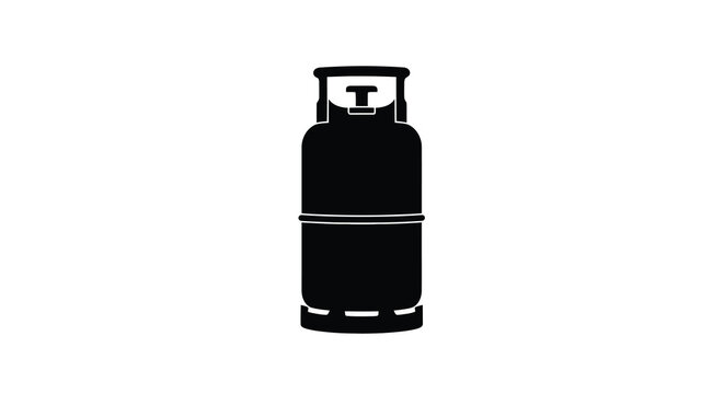 propane tank silhouette on white background high quality professional detailed modern elegant stylish clean crisp vibrant colorful digital creative innovative