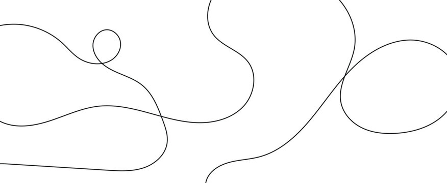 wave line horizontal divider outline minimalist background.