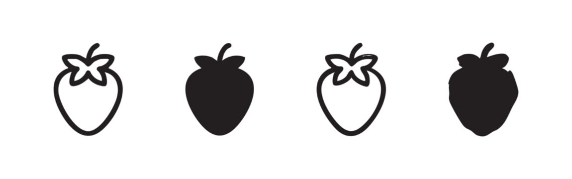 Bell pepper icons in various styles, representing vegetables and food.