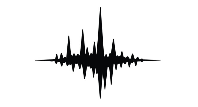 sound wave silhouette on white background high quality professional detailed modern elegant stylish clean crisp vibrant colorful digital creative innovative
