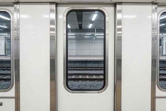 Metro door with clean white panel.