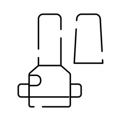 Obraz premium Nail polish bottle icon symbolizing beauty, fashion and self care, elegant minimalist illustration for manicure, salon, cosmetics branding, packaging, wellness and lifestyle projects