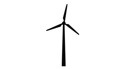 wind turbine silhouette on white background high quality professional detailed modern elegant stylish clean crisp vibrant colorful digital creative innovative © Bsicon02