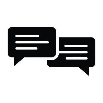 Chat bubbles icon conversation speech