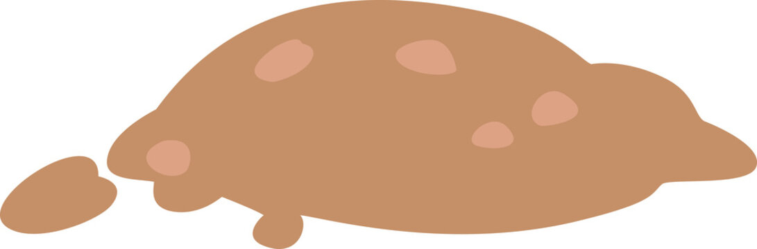 Soil Pile Illustration