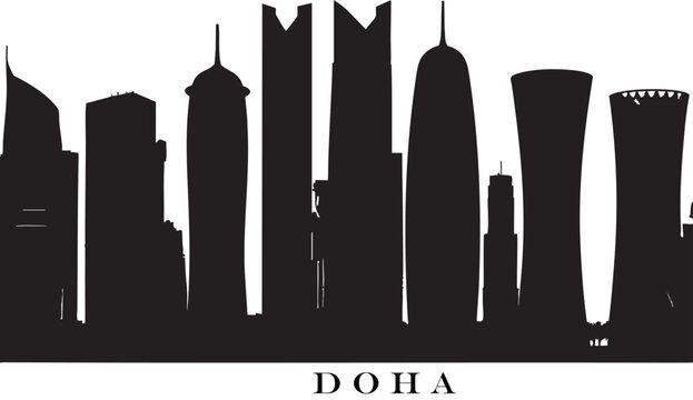 Adobe Illustrator Artwork of Modern City Skyline Illustration