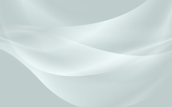 Abstract grey blue glossy shiny waves blurred elegant background