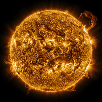 Powerful Solar Flares and Plasma