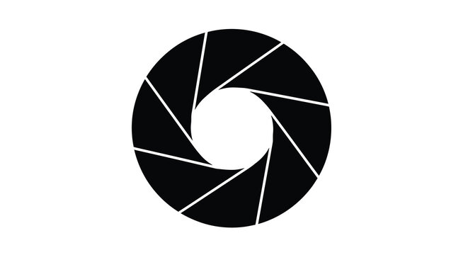 camera aperture silhouette high quality professional detailed modern
