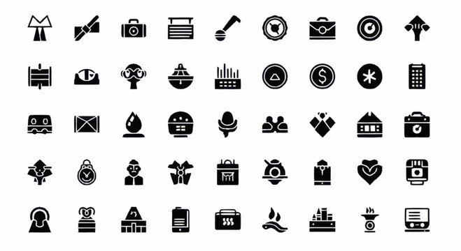 Black icons on white background.