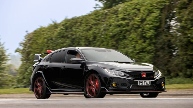 Bicester,Oxon.,UK - Apr 26th 2026: 2019 Honda Civic gt car driving on a British road