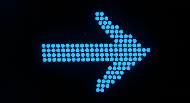 Modern Dotted Arrow on Abstract Background &ndash; Stylish Directional Design Element for Digital Use
