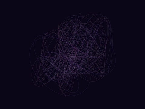Harmonograph Curve Kinetic Art Decorative Background