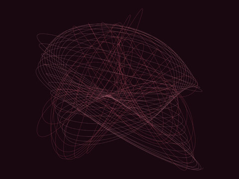 Harmonograph Pendulum Curve Mathematical Art Background