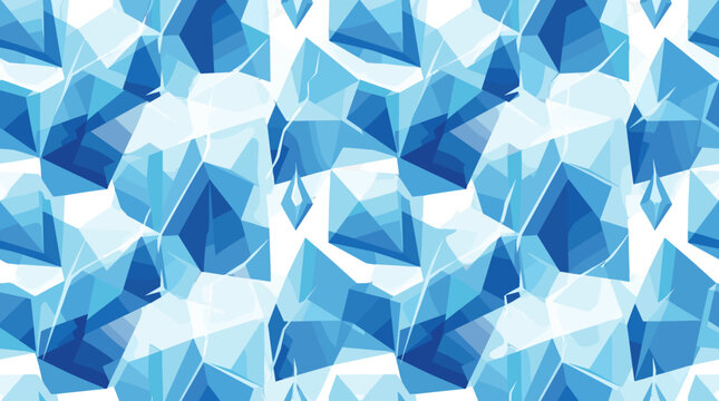 Abstract geometric pattern with blue faceted shapes