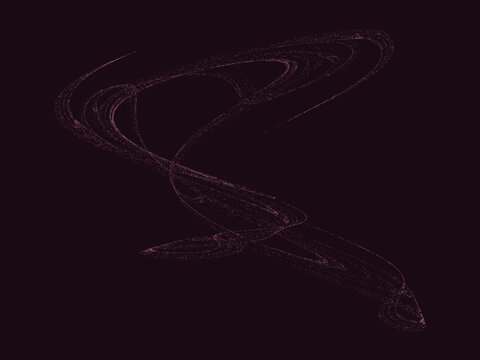 Chaotic Dynamical System Cosmic Vector Art Background