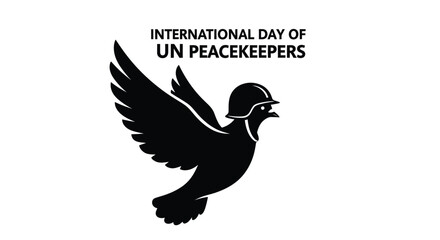 Fototapeta premium International day of UN peacekeepers vector illustration graphic design celebrating peace