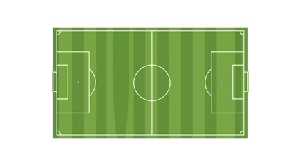 Soccer field green grass pitch layout. © TheArk